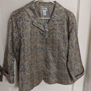Chicos Tandie Gold Jacket Size 2